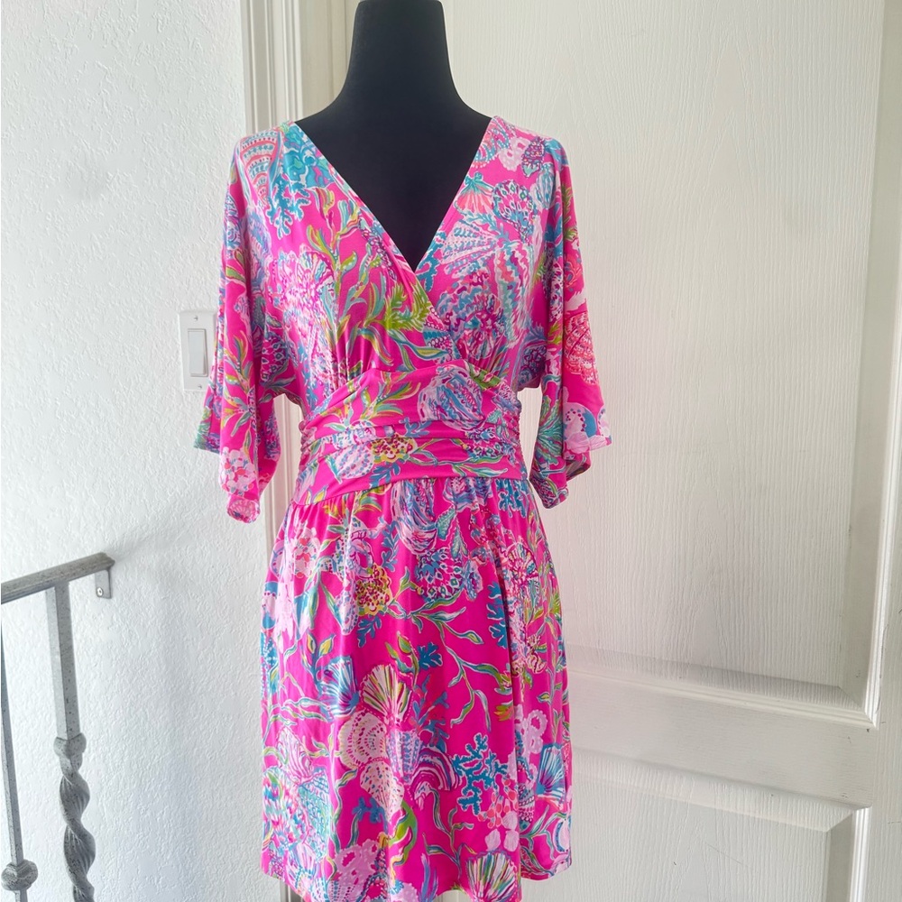 Lilly Pulitzer Parigi Romper Shell me Something Good Sz XXS - Picture 2 of 14